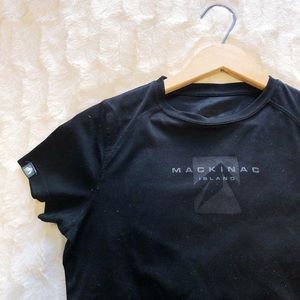 Mackinac Island black athletic shirt